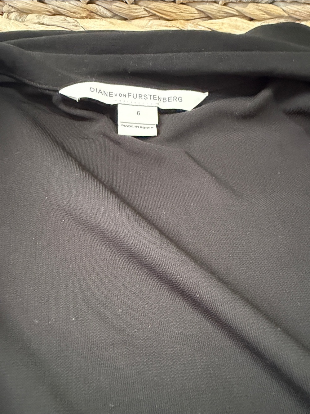 Diane Von Furstenberg Black Wrap Shirt Dress - Picture 6 of 9